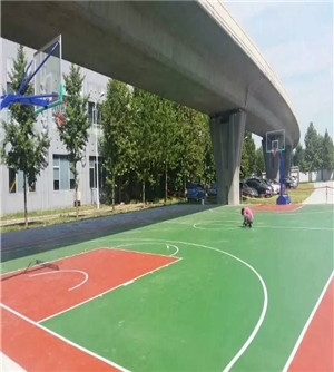 北京机场快轨四公司硅PU篮球场