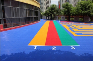 天津东丽区国学幼儿园拼装地板